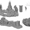 Wizkids: Deep Cuts Unpainted Miniatures - Pools & Pillars