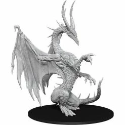 WizKids Role-playing Miniatures Pathfinder: Deep Cuts Unpainted Miniatures - Blue Dragon