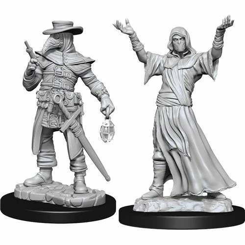 Wizkids: Deep Cuts Unpainted Miniatures - Plague Doctor & Cultist 3 Wizkids: Deep Cuts Unpainted Miniatures - Plague Doctor & Cultist