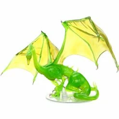WizKids Icons Of The Realms - Adult Emerald Dragon Role-playing Miniatures